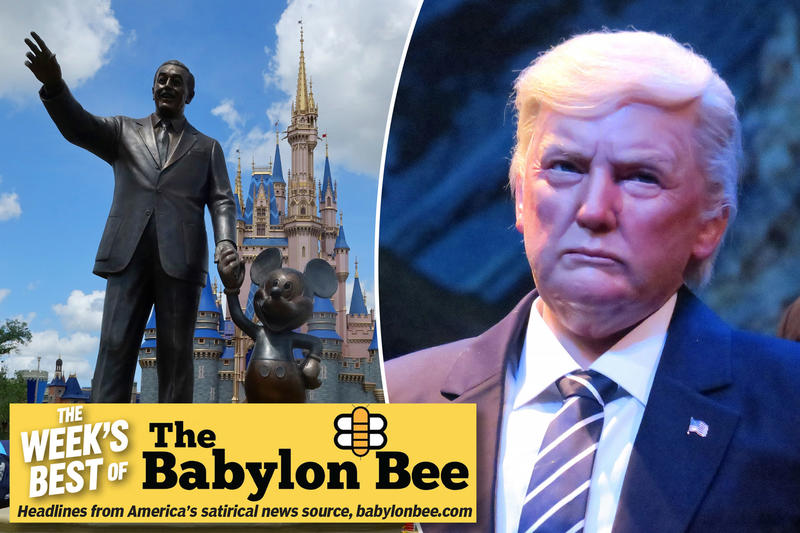 Best of the Babylon Bee: Disney World installs robot district judge to block animatronic Trump
