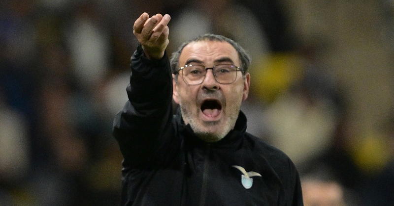 Sarri e i giocatori per il miracolo Lazio