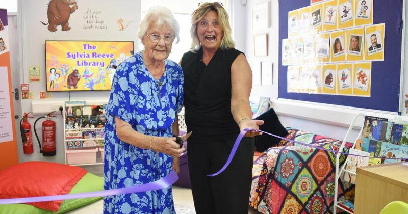 Inspiring birthday donation by 90-year-old boosts young bookworms