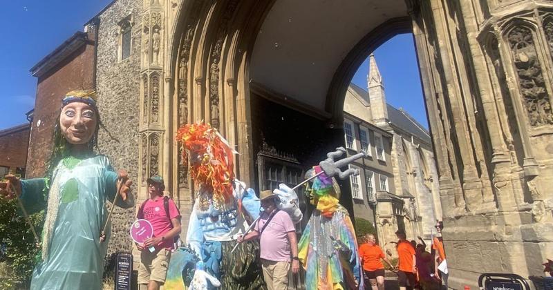 Sun-drenched Norwich soaks up carnival atmosphere as crowds turn out for procession