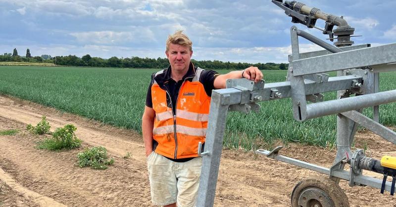 Farmer's frustration at sudden ban on abstracting water for drought-hit onion fields