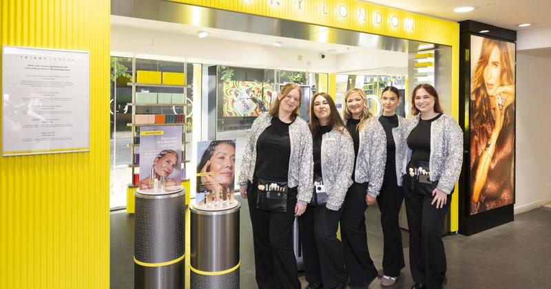 TV star's make up line launches at city department store