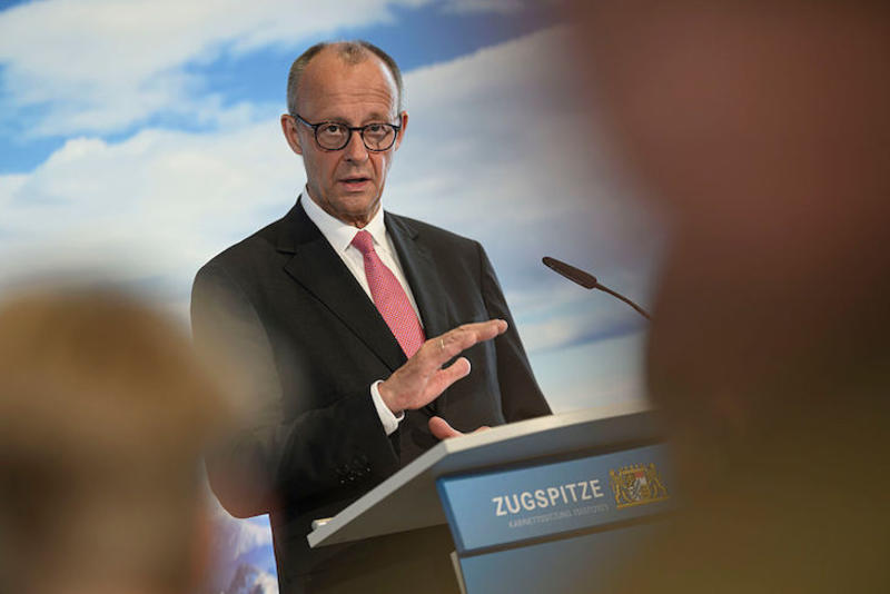 Friedrich Merz is coming to Britain to forget his troubles at home