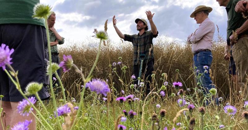 Wensum valley farmers told why soil health depends on 'roots not shoots'