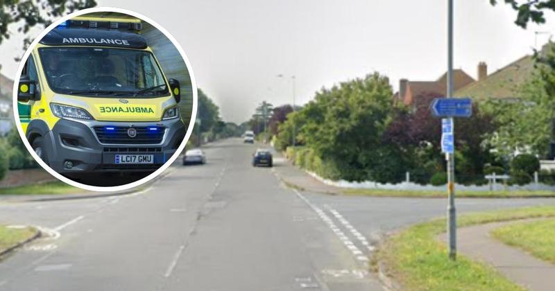 Busy road closed after vehicle ends up in ditch