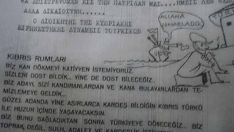 Uçaklardan atılan belgeler…