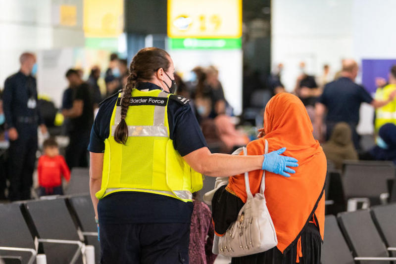 Where are the resettled Afghans living in Britain?