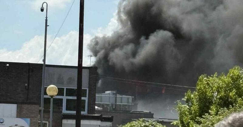 Large fire breaks out at school
