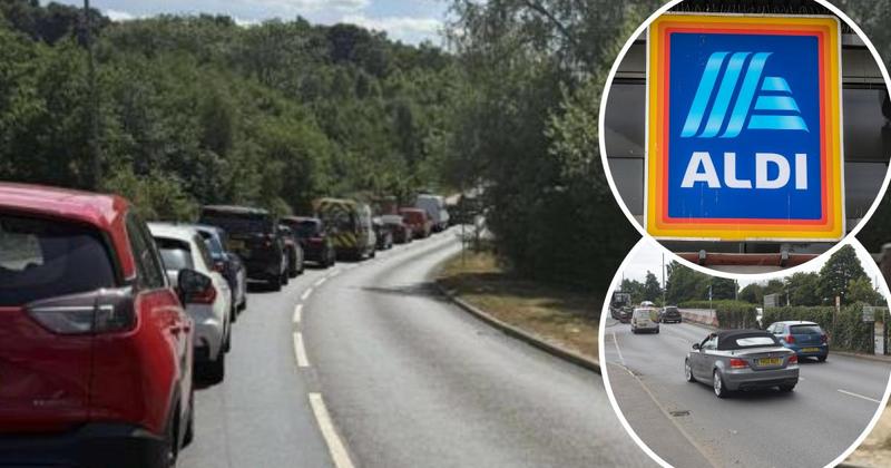 Traffic gridlock halts work on new crossing between major superstores