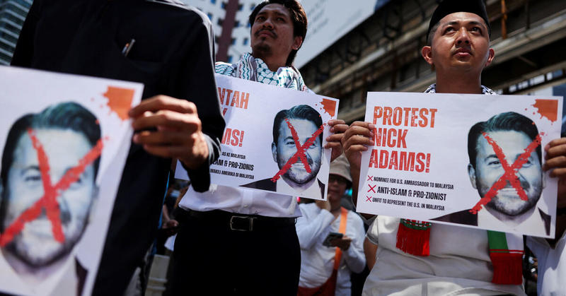 Dozens protest in Malaysia against Trump nominee for U.S. envoy