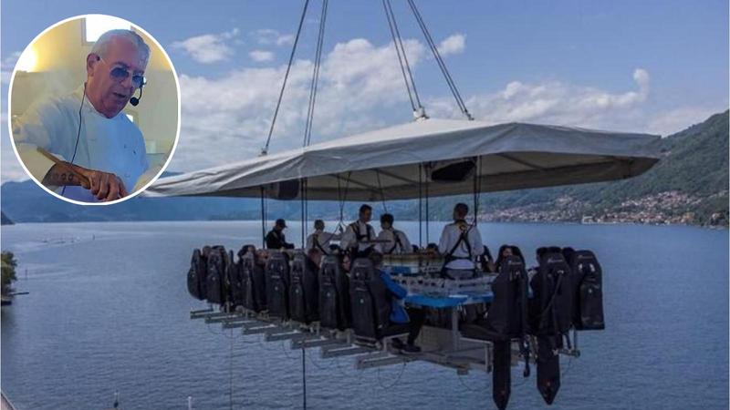 Dinner in the Sky in Darsena: cena a 50 metri d’altezza