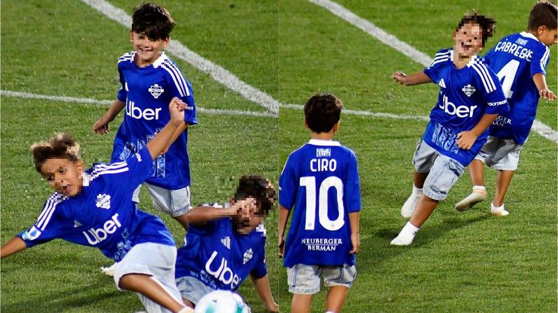 Como, sul campo del Sinigaglia la partita improvvisata dei baby Fabregas e Messi