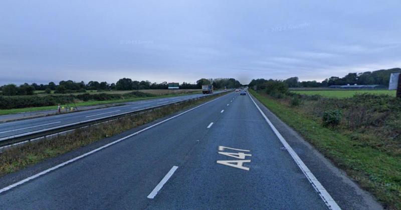 A47 closed due to single vehicle crash