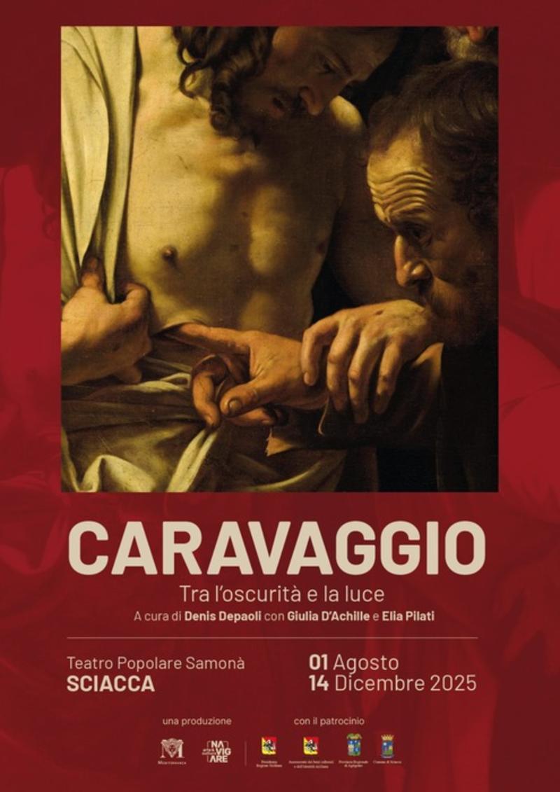 Caravaggio tra l’oscurità e la luce. La mostra al Teatro Popolare Samonà di Sciacca