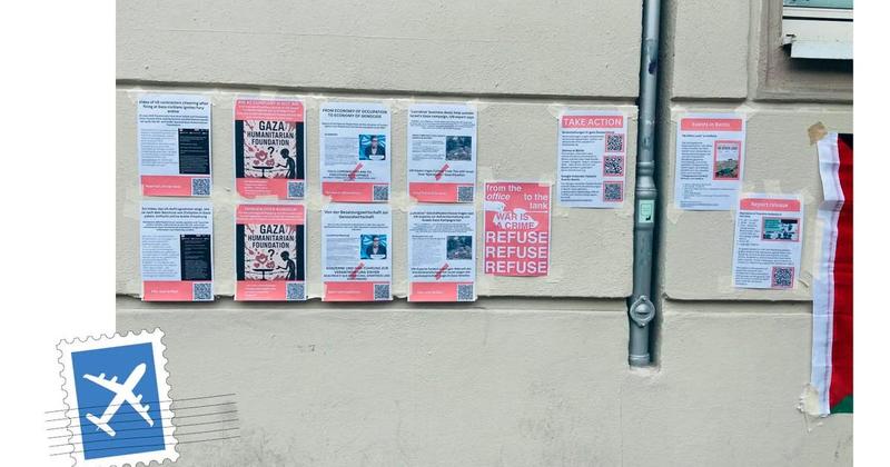 På en mur i Berlin finner du Gaza-nyhetene som ikke slipper gjennom i mediene.