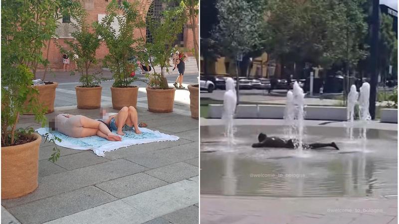 Bagno nella fontana e turisti sdraiati in piazza: torrida estate tra scherzi e degrado