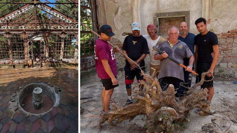 Livorno e la nuova scoperta: una fontana liberty coi giochi d'acqua nella storica serra di Villa Maurogordato