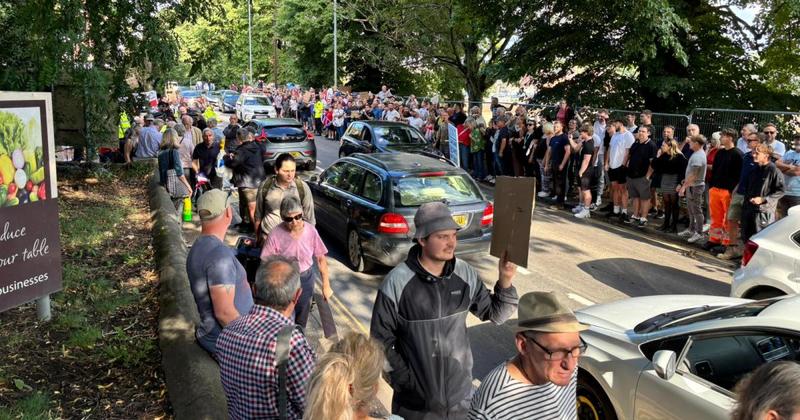 Protesters clash outside Norfolk hotel used to house asylum seekers