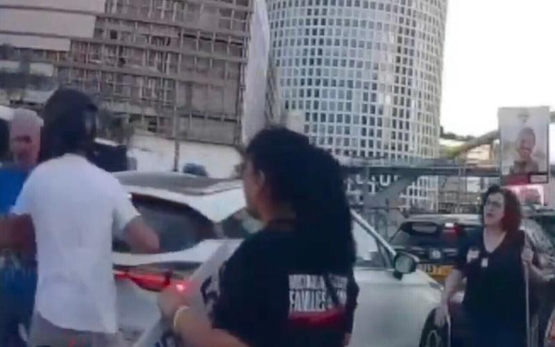Hostage protester, 73, attacked, car drives into crowd at Tel Aviv demonstration