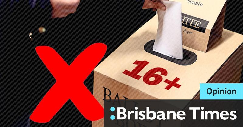 An interest in politics is great, but only adults should be allowed to vote