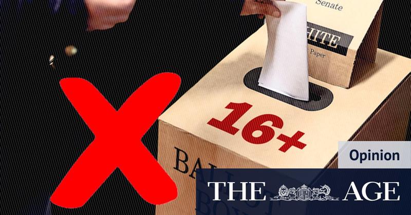 An interest in politics is great, but only adults should be allowed to vote