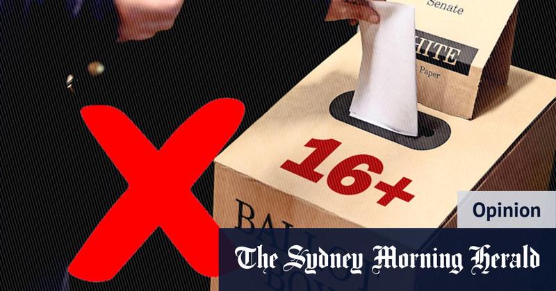 An interest in politics is great, but only adults should be allowed to vote
