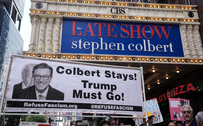 “Go F*** Yourself”: Stephen Colbert, Jon Stewart Ream Trump and CBS