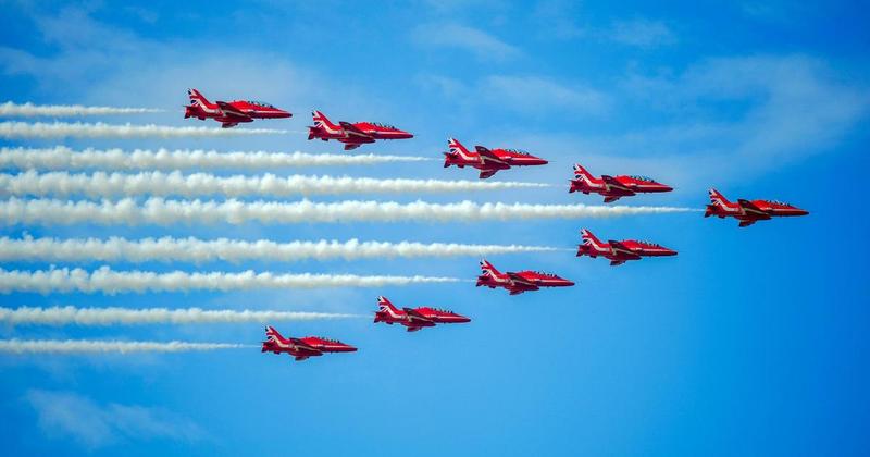 Red Arrows to fly over Norfolk this week