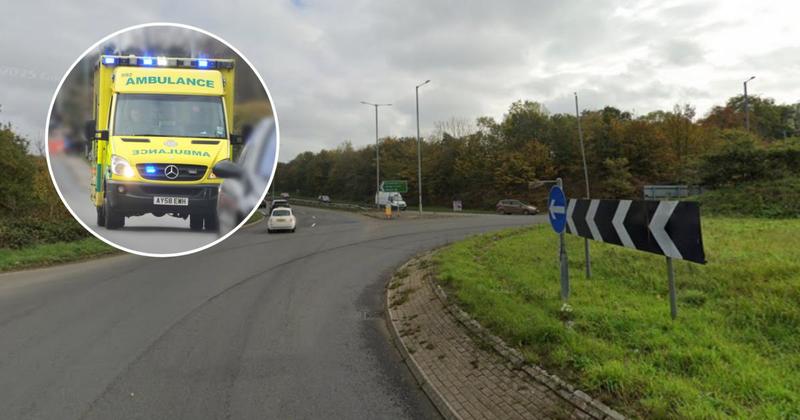 A47 closed after roundabout crash leaves person in hospital