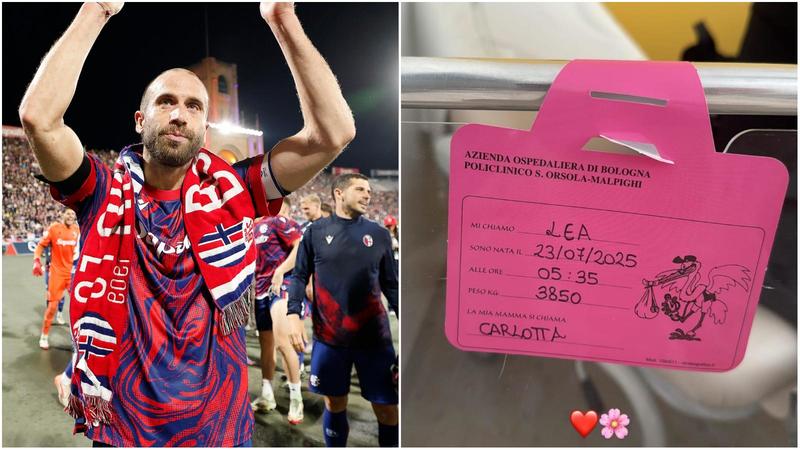 Bologna, Lorenzo De Silvestri è diventato papà: è nata Lea