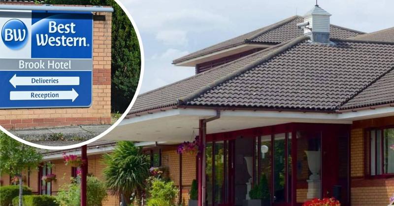 Man charged after protest at hotel