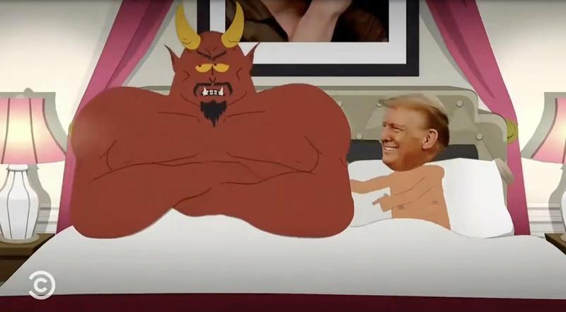 White House Rages After South Park Episode of Trump in Bed With Satan