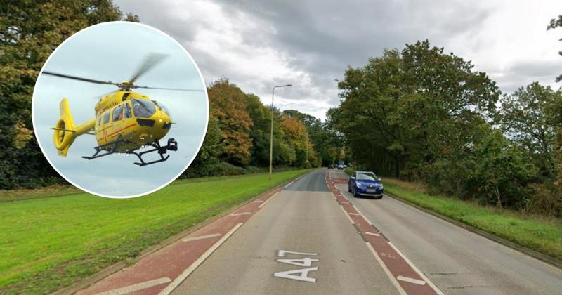 Man in critical condition after A47 crash that closed road for 15 hours