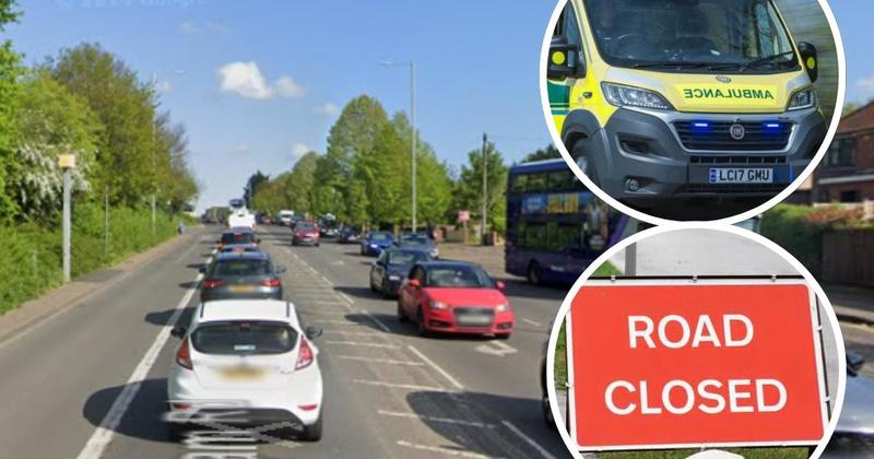 Busy road closed after crash