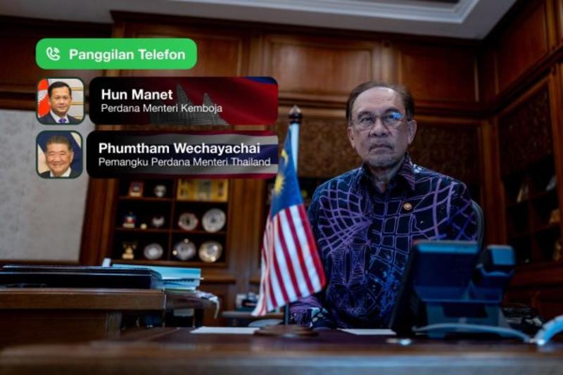 Malaysia’s Anwar Calls for Ceasefire Between Thailand and Cambodia