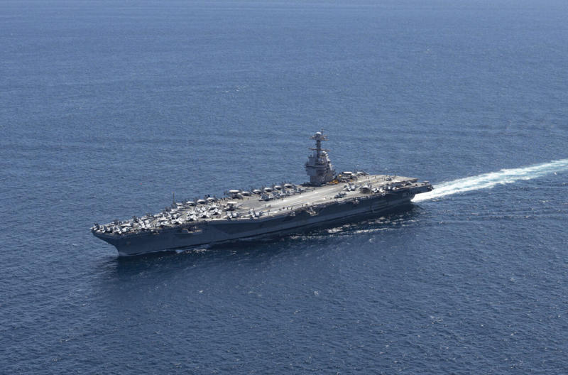 USS Gerald R. Ford Carrier Operating in the Mediterranean