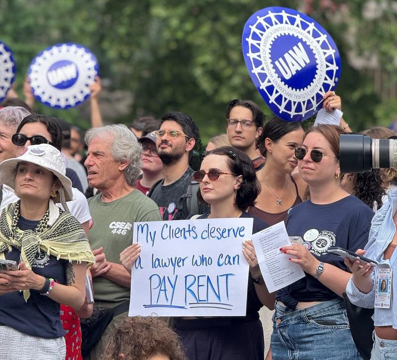 Facing Rising Caseloads and Stagnant Pay, Hundreds of NYC Legal Workers Strike