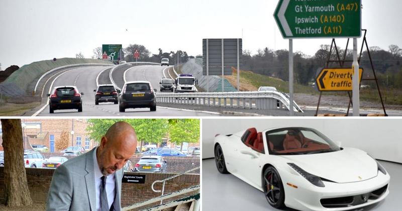 BANNED! Ferrari supercar driver clocked doing 100mph on NDR