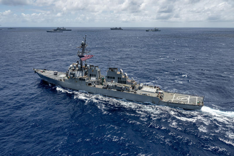 Iran Says It Sent Helicopter to ‘Warn’ US Warships in Nearby Waters