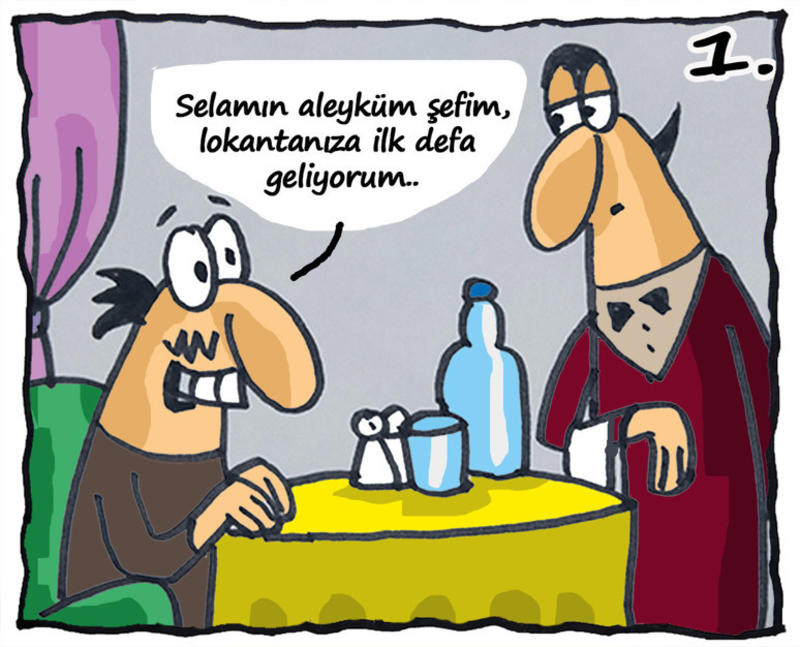 Bir yiğit lokantaya gitse...