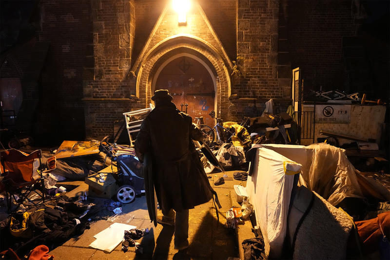 She’s a Priest. Her Churchyard Became an Encampment