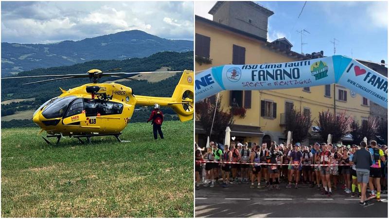 Maltempo in Appennino . Gara sul crinale interrotta. Miracolato un podista colpito da un fulmine