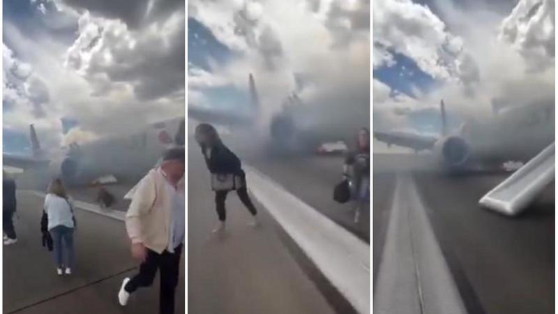 Fiamme dall’aereo, panico al decollo. Il video dell’evacuazione d’emergenza a Denver