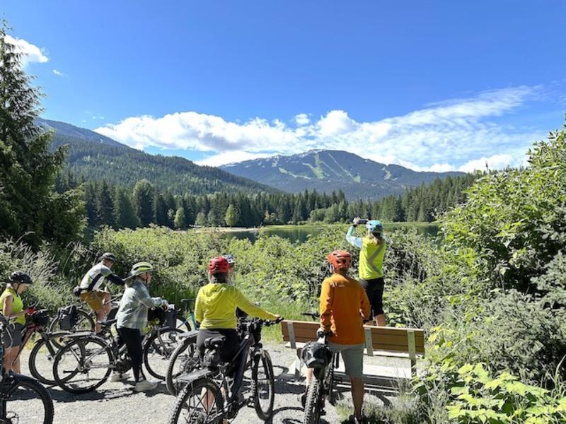Exploring Whistler trails