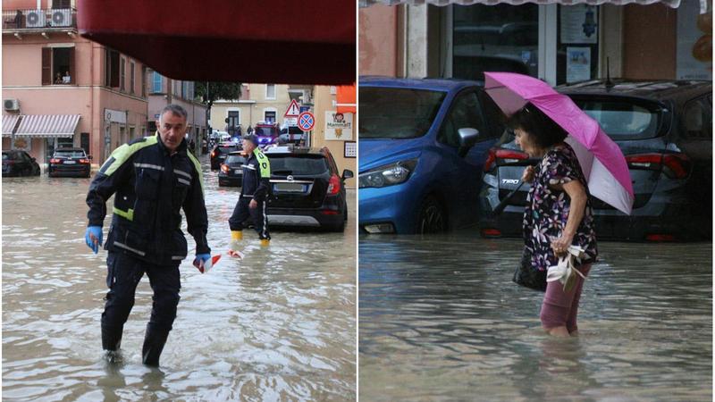 Trombe marine, grandine, blackout e allagamenti: il maltempo flagella San Benedetto del Tronto