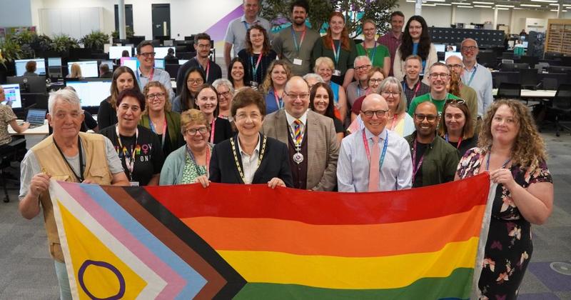 Councillor condemns 'depraved' reaction to raising of Progress Pride flag