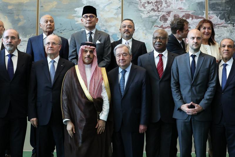 Dozens of countries attend UN confab on two-states boycotted by US and Israel