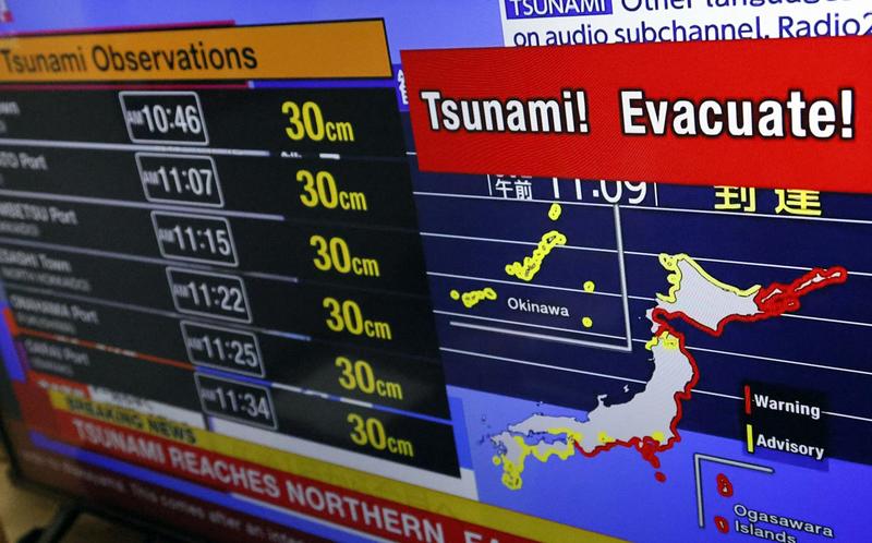 Tsunami warnings are triggering mass evacuations across the Pacific – even though the waves look small. Here’s why