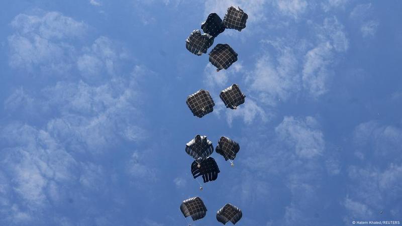 NGOs: Gaza airdrops smack of 'cynicism' and are 'futile'