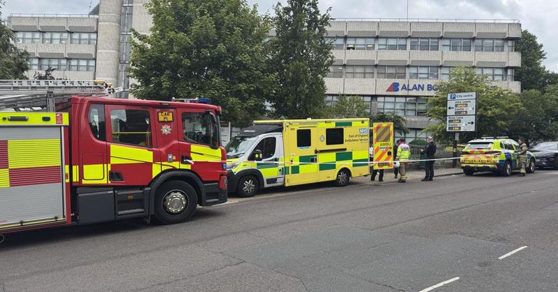 Major city road reopens after boys have 'substance' thrown at them